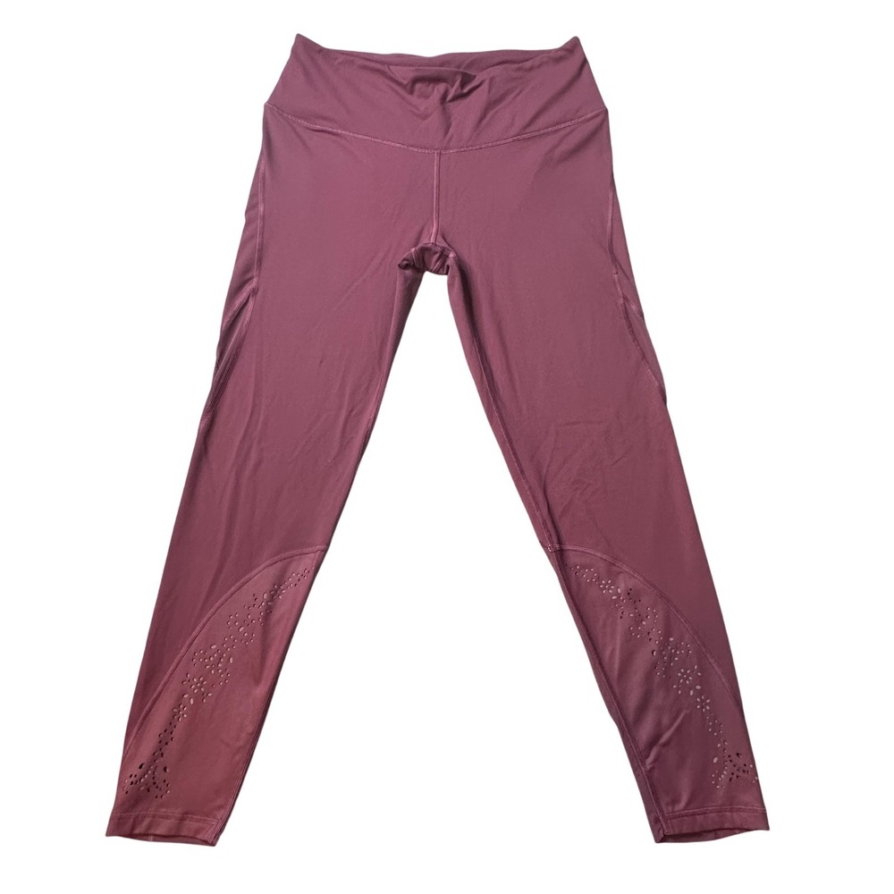 Victoria Sport‎ Leggings Womens Large Purple Knockout Ankle Laser Cut Ventilated